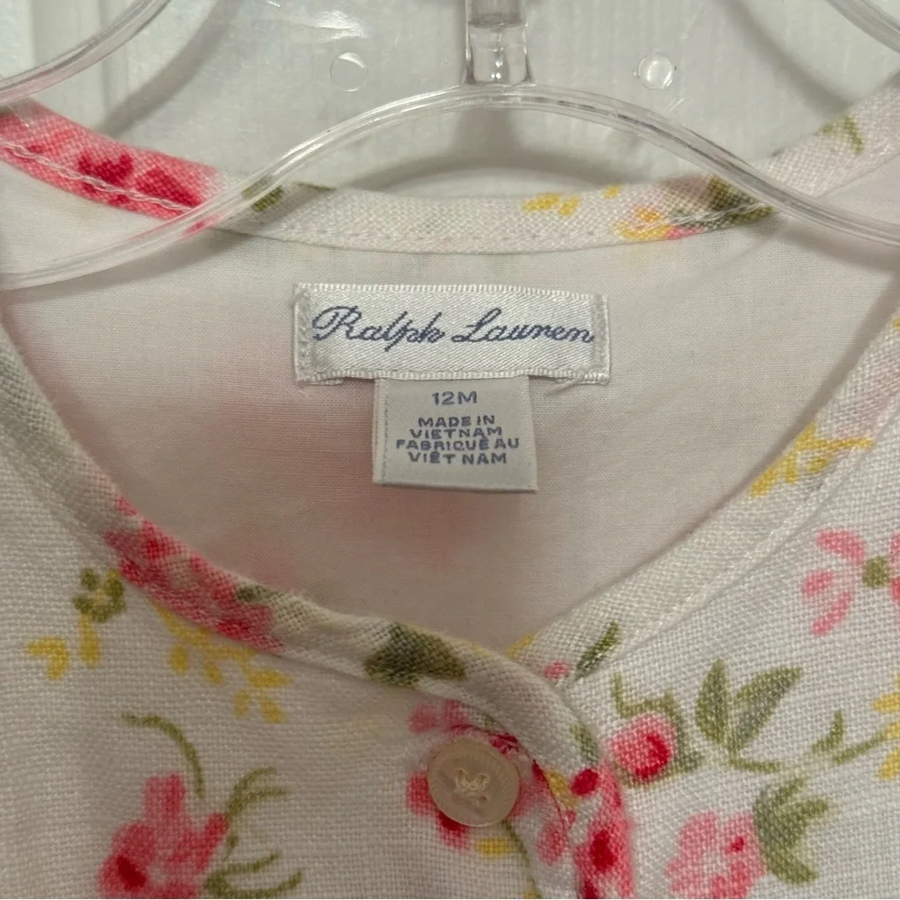 Ralph Lauren Button Up A-Line Sundress Size 12M